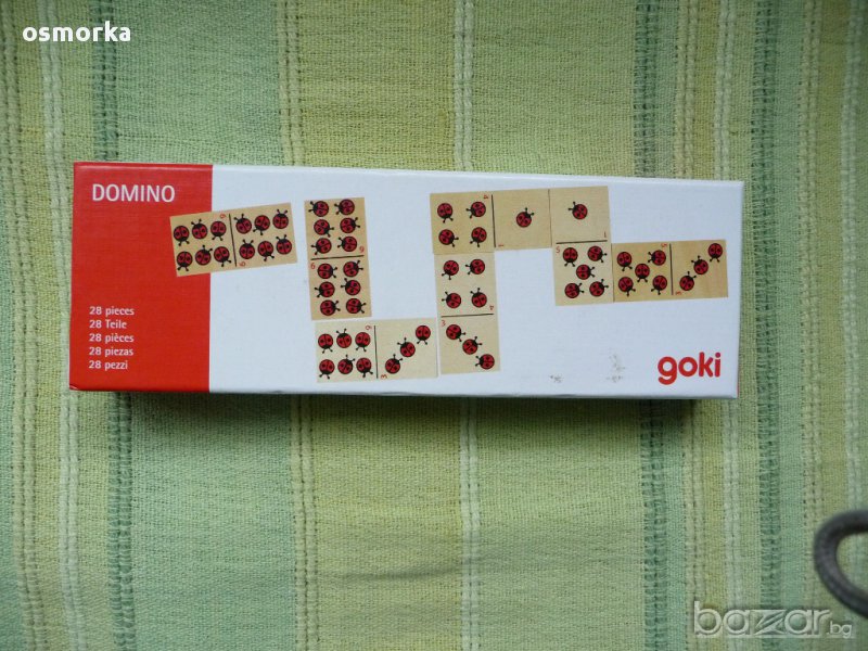 Дървен пъзел Goki с калинки Немски Гоки, снимка 1