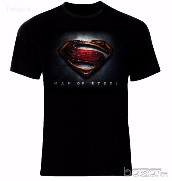  Superman Man Of Steel Logo Тениска Мъжка/Дамска S до 2XL, снимка 1