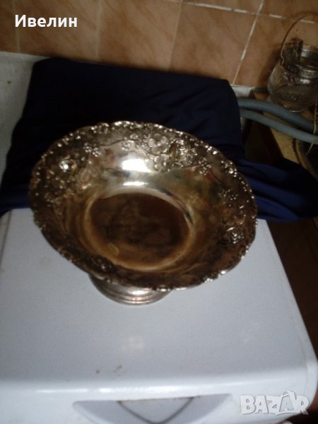 посребрена купа,фруктиера , снимка 1