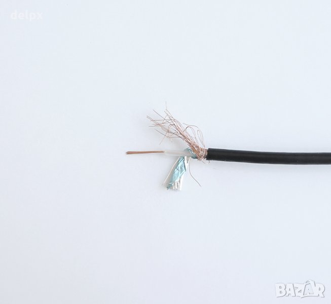Коаксиален кабел RG174-U черен 50ohm Ф3mm, снимка 1