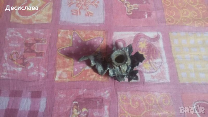 Ръчна изработка -Ретро алуминиев свещник, снимка 1