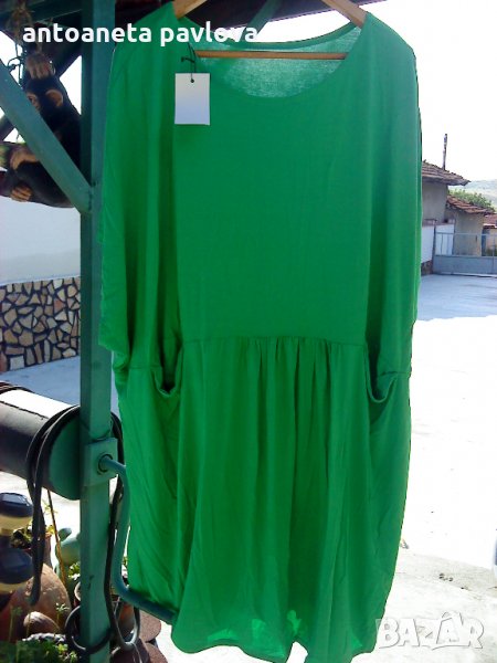 туника - рокля в зелено, снимка 1