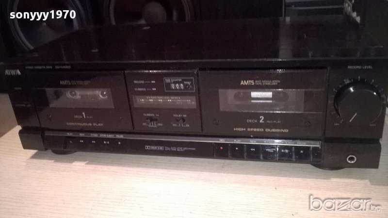 Aiwa ad-wx333e stereo deck-внос швеицария, снимка 1