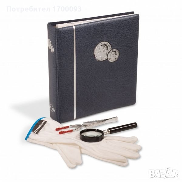  Албум + ръкавици + лупа + пинсета - Leuchtturm - Германия, снимка 1