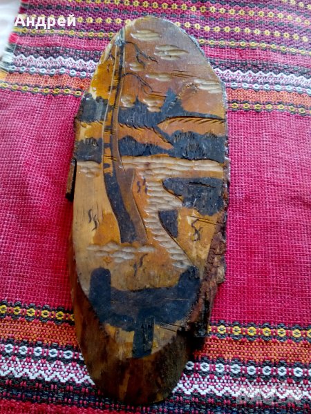 Стара дървена декорация #4, снимка 1