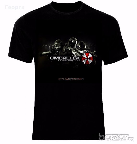 Заразно Зло Resident Evil Umbrella Corporatio​n Logo Тениска Мъжка/Дамска S до 2XL, снимка 1