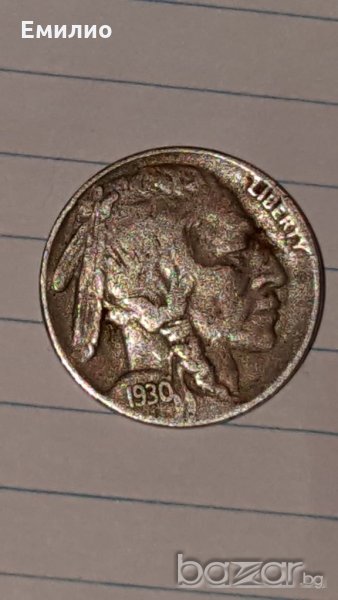 USA 1930-S BUFFALO NICKEL RARE COIN, снимка 1