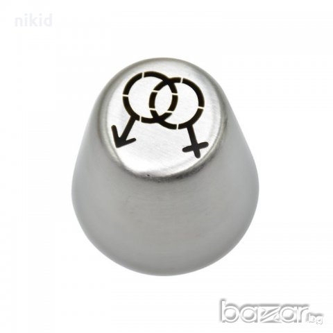 Мъж жена символ пол накрайник за пош шприц руска дюза за украса декор торта фондан шоколад и др.