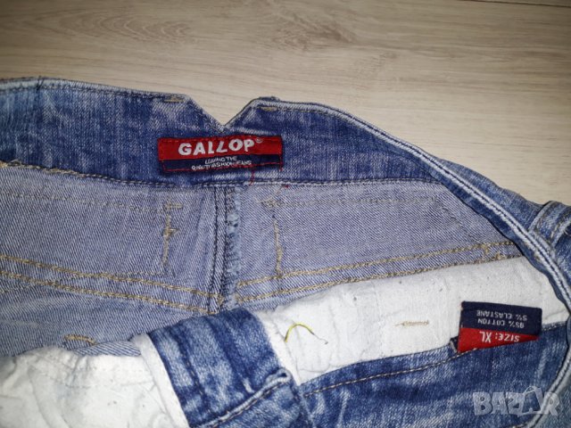 Синя дънчена пола с цепка марка Gallop , снимка 2 - Поли - 23703601