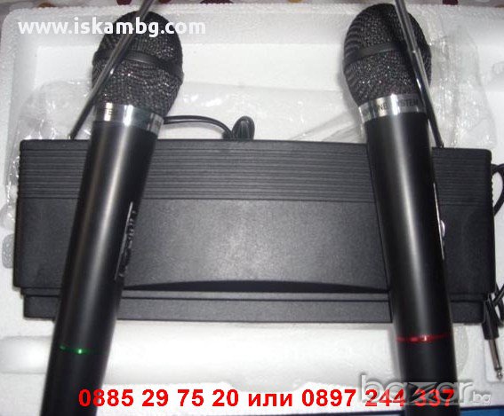 Два безжични микрофона с приемник , WR-306, снимка 3 - Тонколони - 12947190