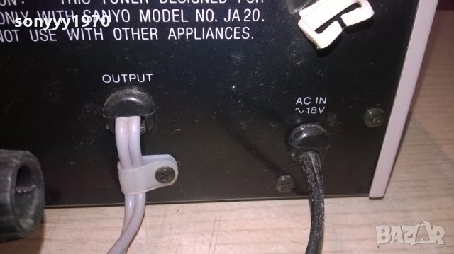 sanyo-tuner-18v-внос швеицария, снимка 8 - Ресийвъри, усилватели, смесителни пултове - 21964310