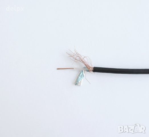 Коаксиален кабел RG174-U черен 50ohm Ф3mm, снимка 1 - Кабели - 23281773