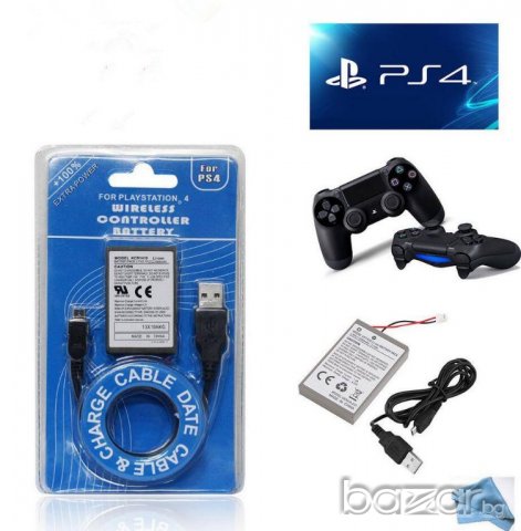 Батерия за Джойстик PlayStation 3,4 и 5 + USB Кабел! - ПРОМОЦИЯ, снимка 5 - Аксесоари - 20904217