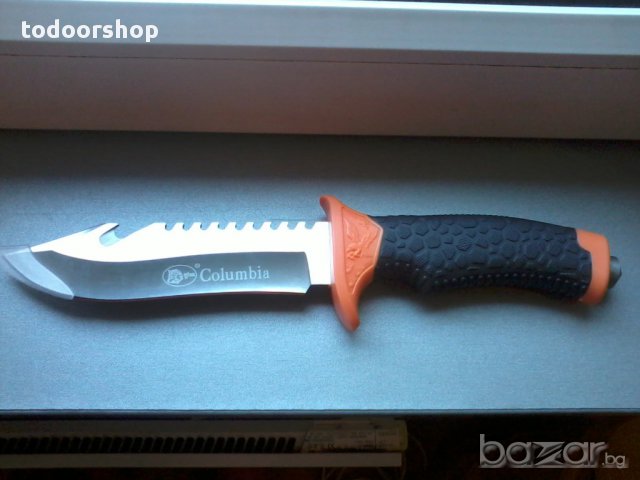 Ловен нож от високовъглеродна стомана и полимерна дръжка , снимка 2 - Ножове - 15243882