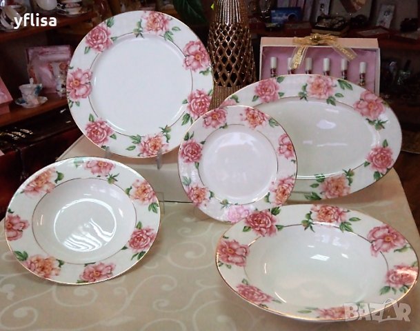 ВИНТИДЖ СЕРВИЗ ЗА ХРАНЕНЕ "РОЗИ" ЗА СЪДОМИЯЛНА МАШИНА, снимка 11 - Сервизи - 15183847