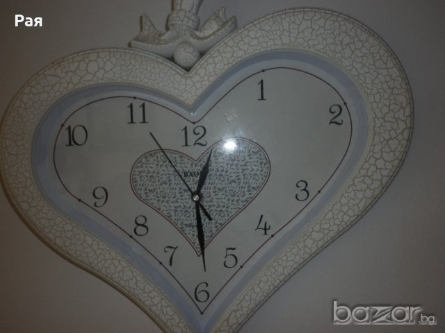 Стенен часовник във формата на сърце Baoli Clock quartz, снимка 6 - Стенни часовници - 18622106