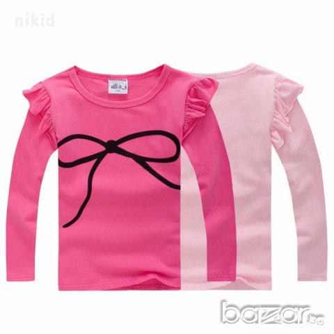 детска блуза розова с пандела безкрайност , снимка 1 - Детски Блузи и туники - 16204339