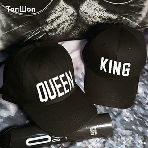 Шапка King & Queen - Тип Бейзболни, снимка 1 - Шапки - 22057138