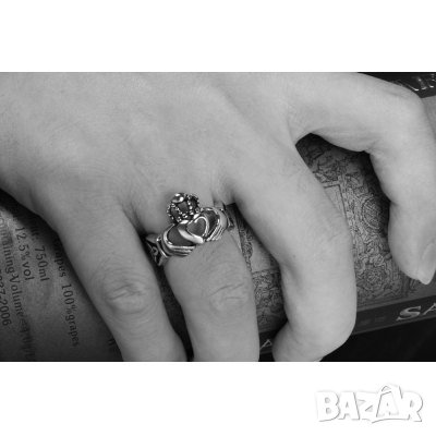 Пръстен неръждаема стомана, сърце, снимка 7 - Пръстени - 25201293