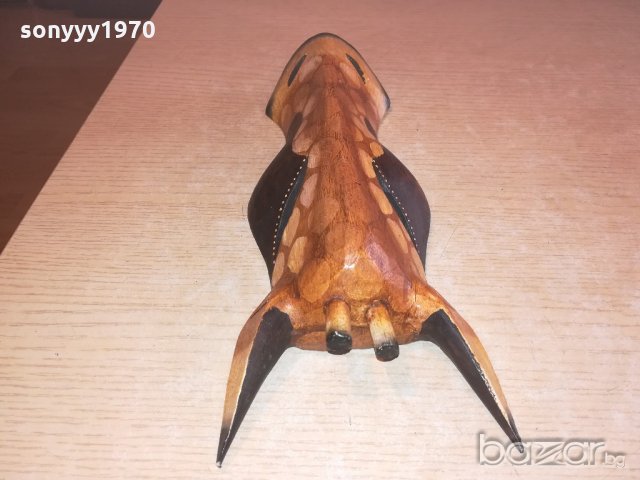 дървена маска-31х12х6см-жираф-внос швеицария, снимка 8 - Колекции - 20984790