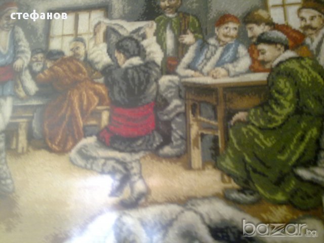 гоблен "Ръченицата" 90.5 см - 55.5 см, снимка 4 - Гоблени - 17892204