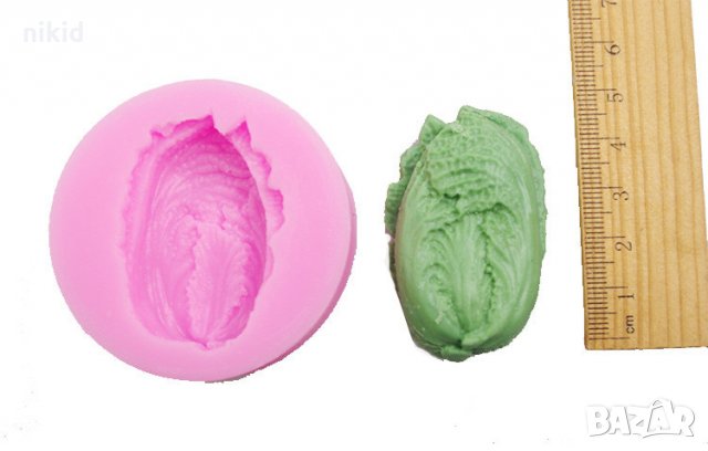 Маруля Салата силиконов молд форма декорация торта фондан шоколад и др.