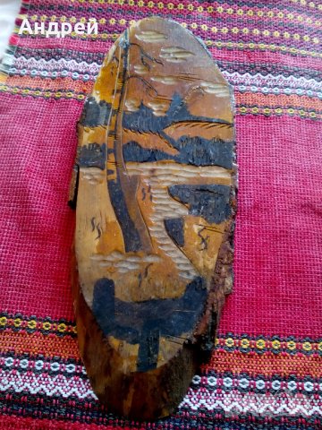 Стара дървена декорация #4, снимка 1 - Антикварни и старинни предмети - 22868626
