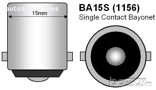 LED диодна крушка тип BA15S 12 волта С41, снимка 2 - Аксесоари и консумативи - 18967976