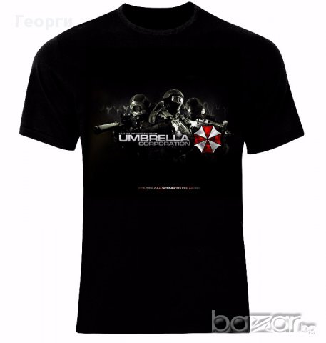 Заразно Зло Resident Evil Umbrella Corporatio​n Logo Тениска Мъжка/Дамска S до 2XL, снимка 1