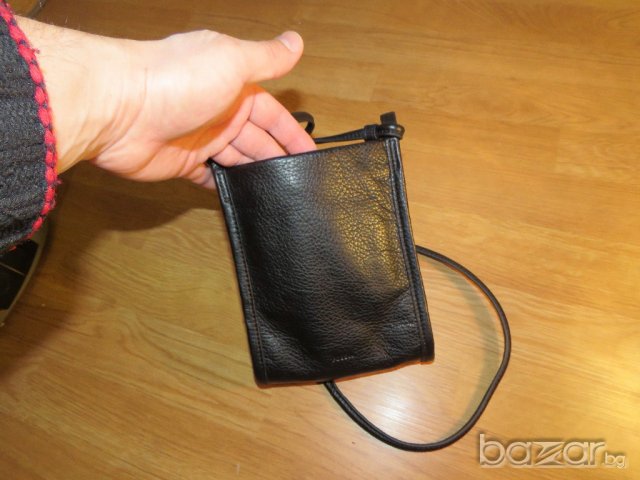 Малка дизайнеска чантичка FOSSIL с пискюли от естествена кожа , снимка 6 - Чанти - 20914624