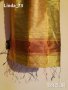 Покривка за маса-"Basile"-/дълга-тясна/-коприна,цвят-жълто+зелено. Закупена от Холандия., снимка 1 - Покривки за маси - 23011913