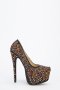 Обувки с висок ток и шарени камъчета , снимка 1 - Дамски обувки на ток - 19459447