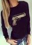 ХИТ! Дамска блуза FASHION KILLER с пистолет принт! Поръчай модел с ТВОЯ идея!, снимка 1