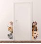 Кучета Котки забавен самозалепващ стикер лепенка за стена хладилник мебел и др., снимка 1