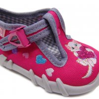 Пантофи за момиче Дишащи пантофи Бефадо с анатомично ходило , снимка 1 - Бебешки обувки - 24373286