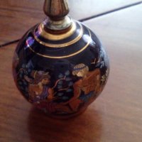 Керамична малка ваза за масла, парфюм с позлата, снимка 2 - Други - 21491072