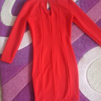 Червена рокля, размер М, снимка 3 - Рокли - 19642852
