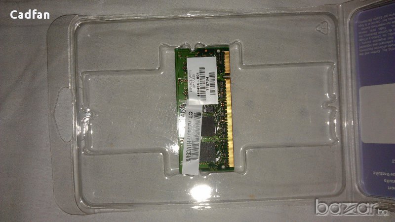 1GB (2х512MB) DDR2 sodimm Pc2-5300s-555-12 Laptop Memory , снимка 1