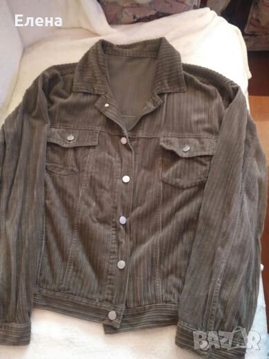 Мъжко джинсово кафяво яке, размер Л, снимка 1