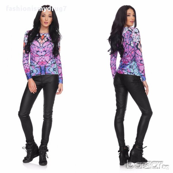 Ckfs Блуза с интересен принт, снимка 1