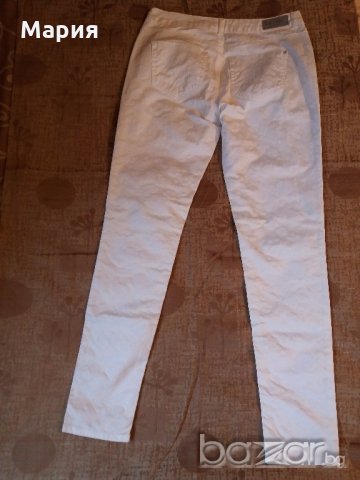 Бял памучен панталон 5 лв, снимка 4 - Панталони - 19079275