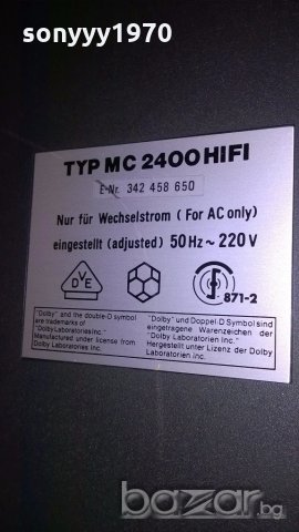 telefunken mc2400 hifi made in germany-внос швеицария, снимка 9 - Ресийвъри, усилватели, смесителни пултове - 14454340