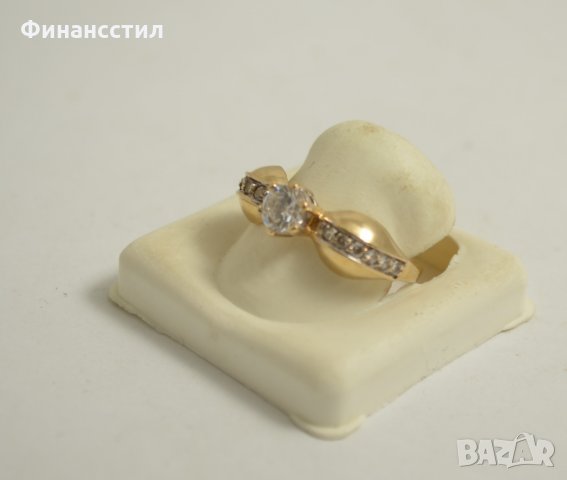 *златен пръстен 43553-6, снимка 2 - Пръстени - 23684755