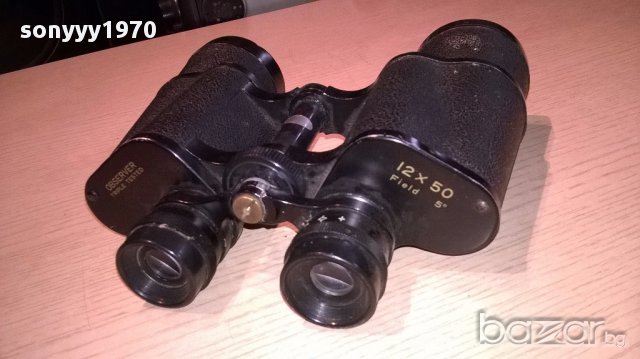 Observer 12x50-triple tested made in japan-бинокъл-внос швеицария, снимка 4 - Екипировка - 14959490