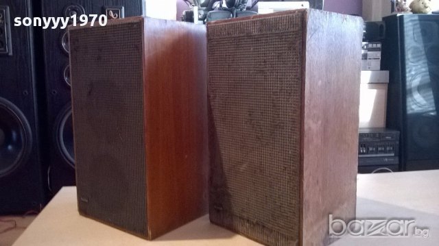 Heco-retro-2 броя стари колони 38/22/18см-внос швеицария, снимка 9 - Тонколони - 13824549