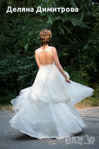 Уникална булчинска рокля с турска дантела и гол гръб ПРОМО, снимка 11 - Рокли - 25066889