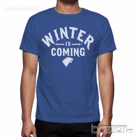 НОВО! Мъжки блузи и тениски GAME OF THRONES ИГРА НА ТРОНОВЕ WINTER Поръчай модел по твой дизайн, снимка 2 - Блузи - 16182819