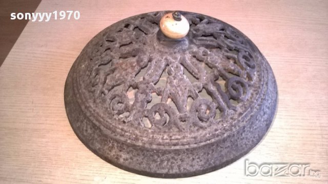 АНТИКА-Ретро колекция-метал/чугун-редка плетка-33х13см, снимка 9 - Антикварни и старинни предмети - 17734706