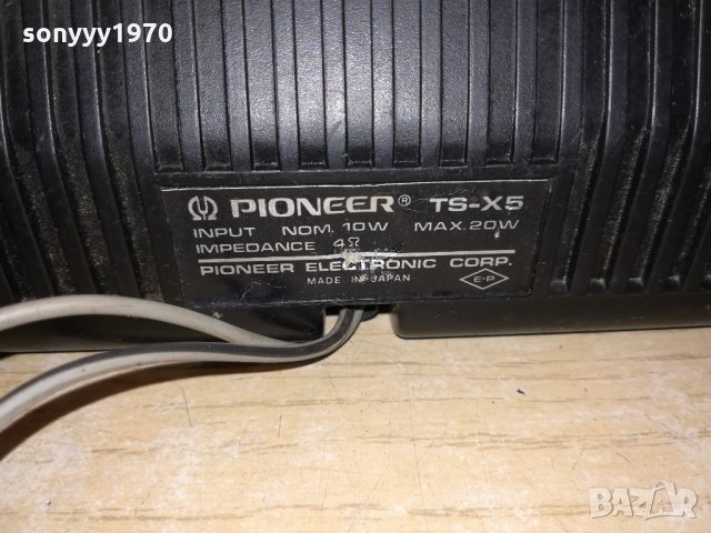 pioneer ts-x5 made in japan-1бр-внос швеция-25х13х14см, снимка 12 - Тонколони - 21697909