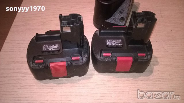 Bosch зарядно с 2 батерии-внос швеицария, снимка 5 - Други инструменти - 15179896